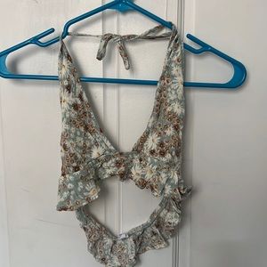 Open Back Halter Top Garage Size Small